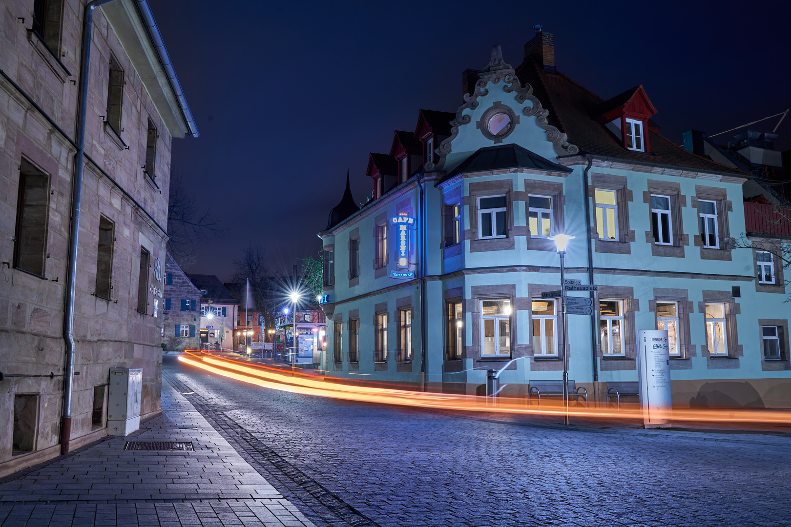 Zirndorf / Marktplatz / Langzeitbelichtung/ Nacht 