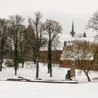 Zisterzienserkloster im Schnee