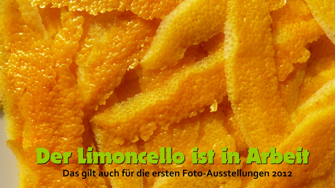 Zitronenlikör - Limoncello ist in Arbeit