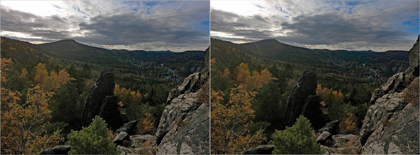 Zittauer Gebirge (3D X-view stereo)