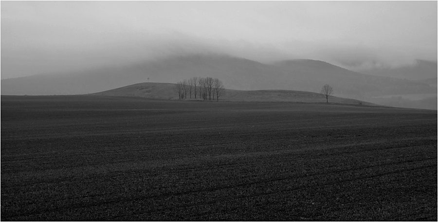 Zittauer Gebirge im Nebel