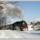 Zittauer Schmalspurbahn im Winter.