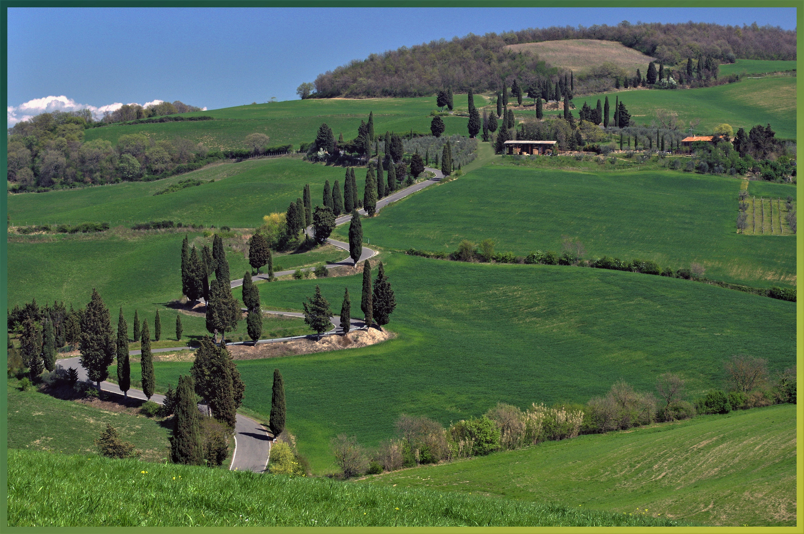 zizzagando in val d orcia...