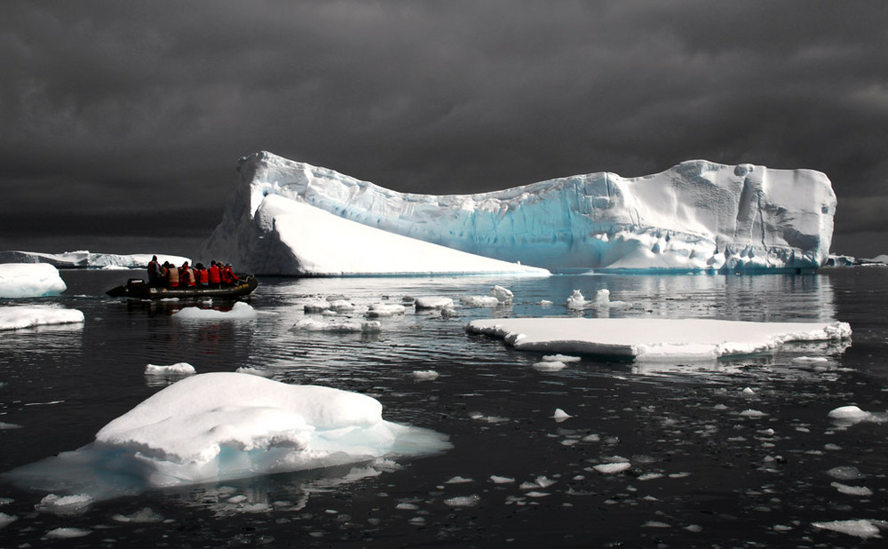 Zodiac-Cruise, Pléneau Island, Antarktis