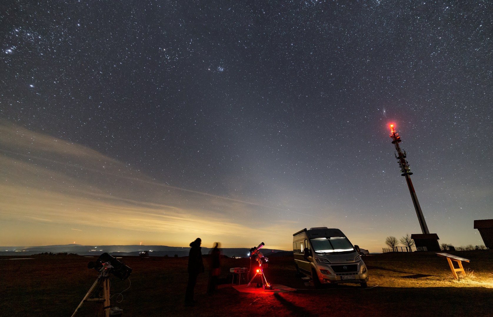 Zodiakallicht auf der hohen Geba