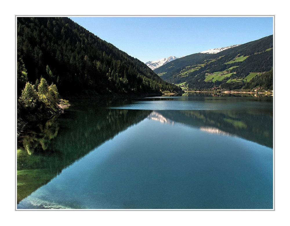 Zoggler Stausee im Ultental Südtirol