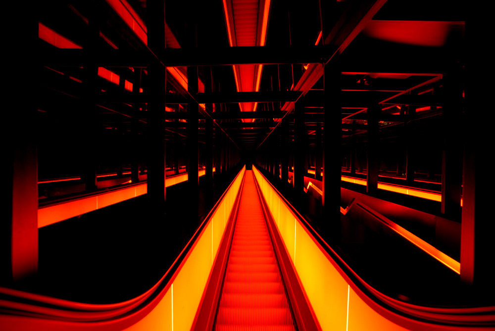 Zollverein Essen, längste Freschwebende Rolltreppe Europas