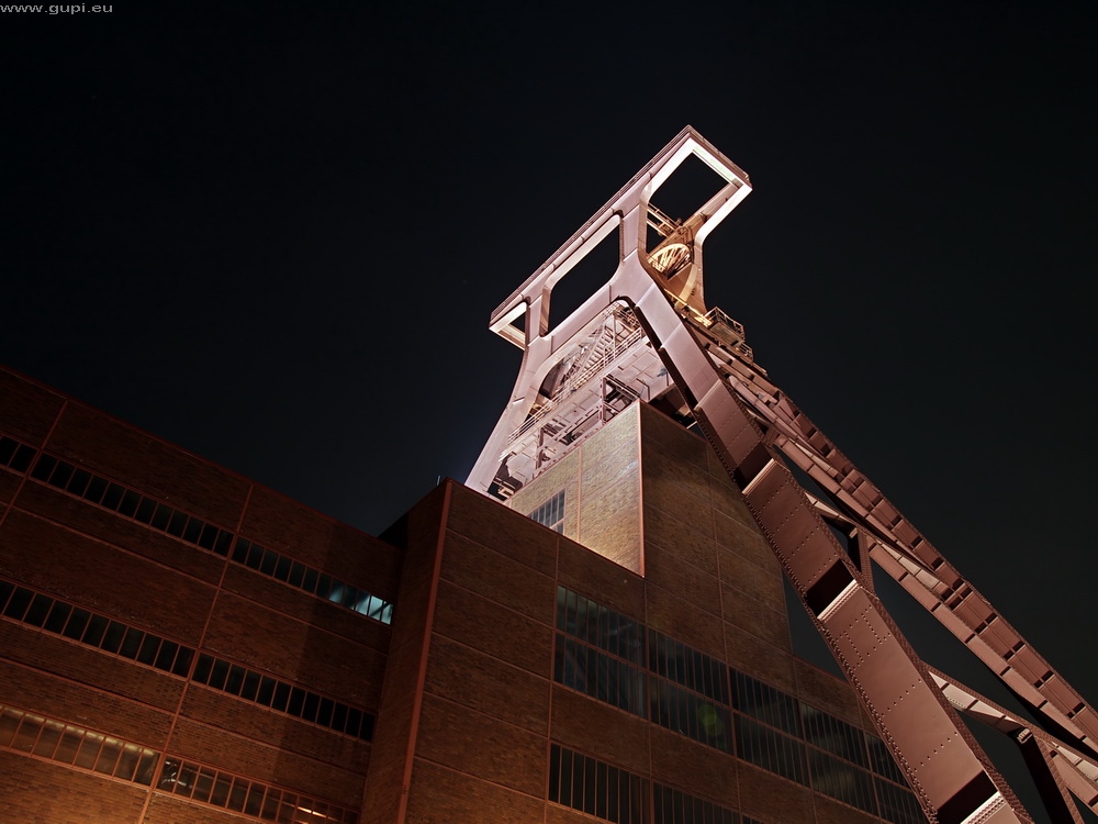 Zollverein Fördergerüst Rückseite