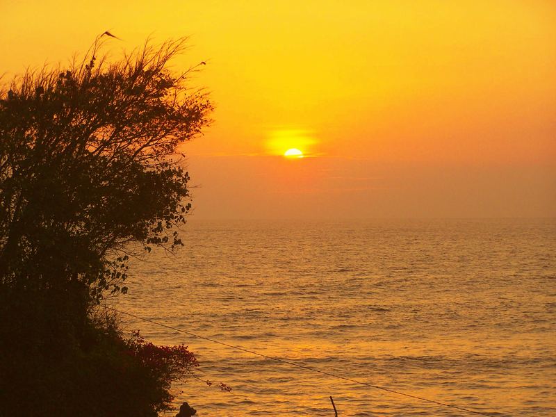 zons ondergang op Bali