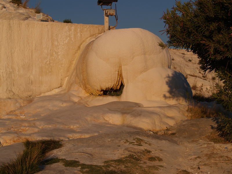 Zonsondergang bij de Pamukkale