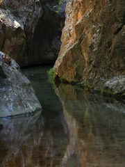 Zu den Potami-Wasserfällen hätten wir schwimmen müssen ......