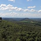 Zu den Tafelbergen im Norden vom Papststein in der Sächsischen Schweiz