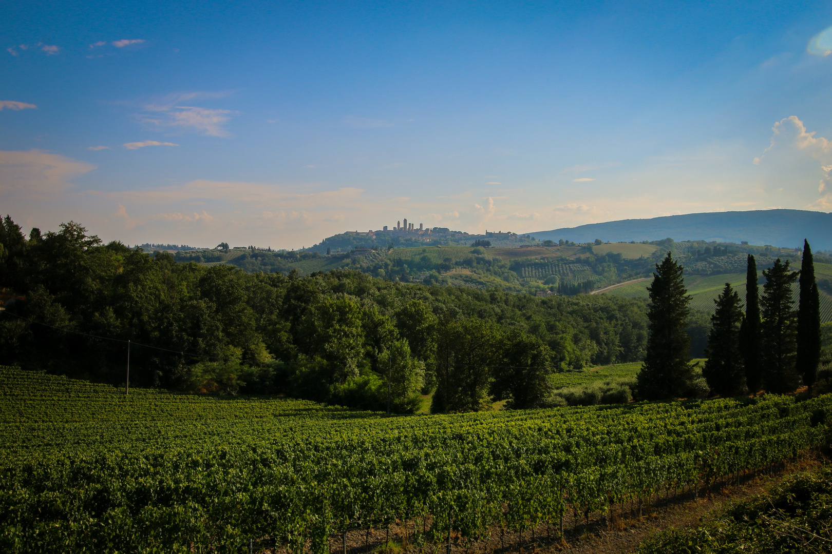 Zu Füßen von San Gimignano