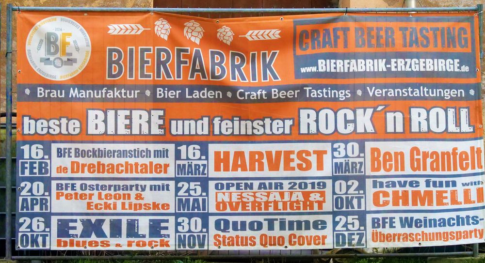 Zu Gast in der Bierfabrik Erzgebirge.