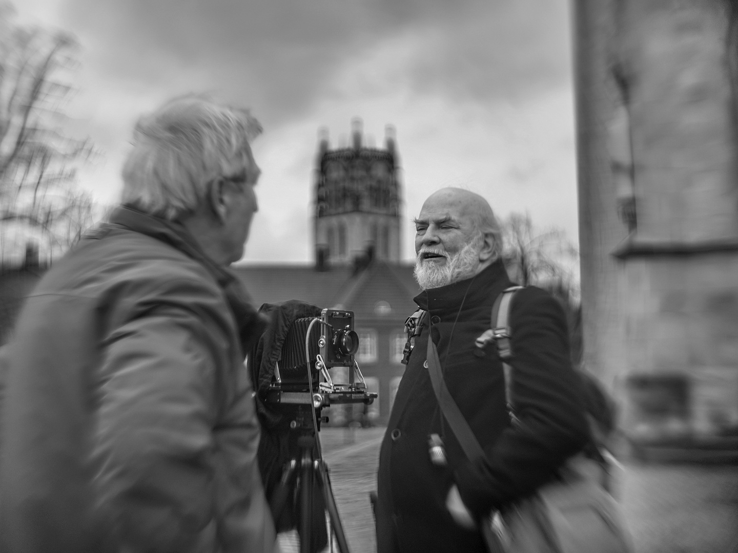 ... zu Gast in Münster. Set Domplatz.