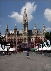 Zu Mittag in der Wiener Fanzone