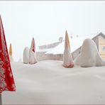 Zu viel Schnee auf der Terrasse