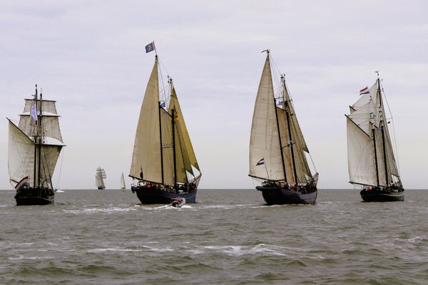 Zu viert auf gleicher Höhe