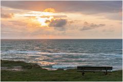 zu windig um Sonnenuntergang zu gucken