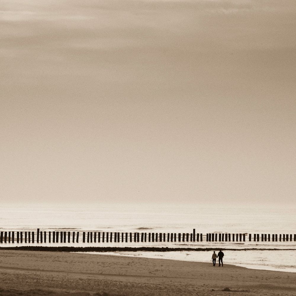 Zu zweit am Strand