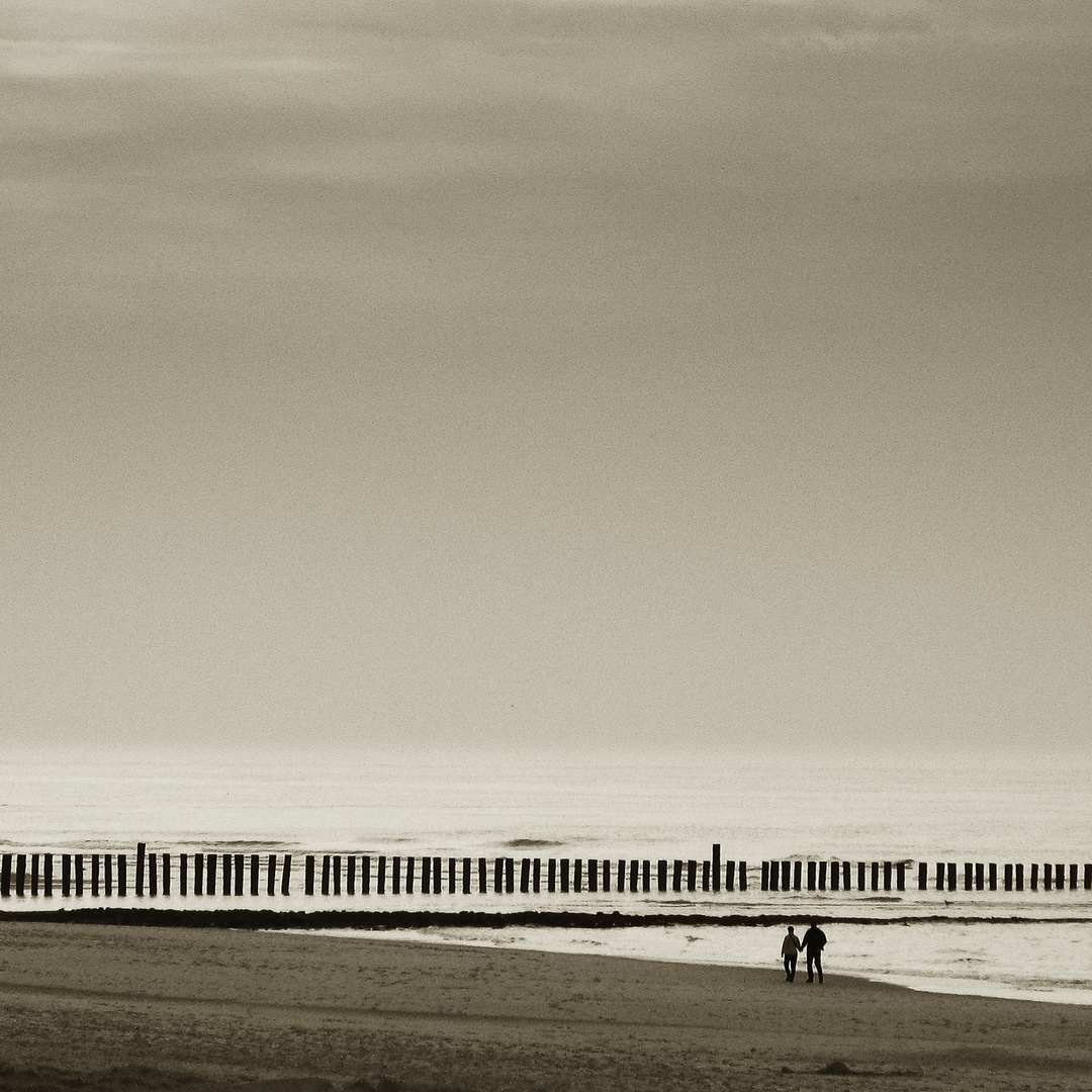 Zu zweit am Strand