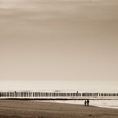 Zu zweit am Strand