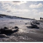 zu zweit am Strand