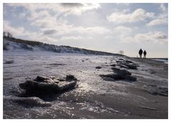 zu zweit am Strand