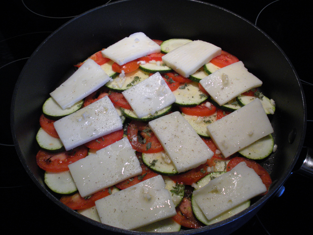 Zucchini, Tomaten Gratin