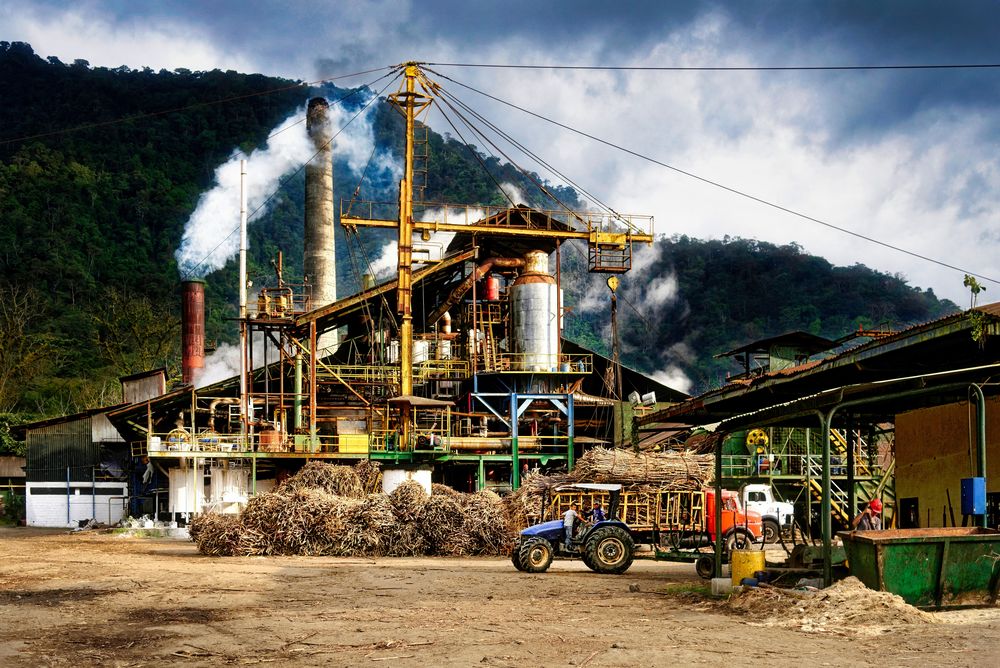 Zuckerrohrverarbeitung in Costa Rica