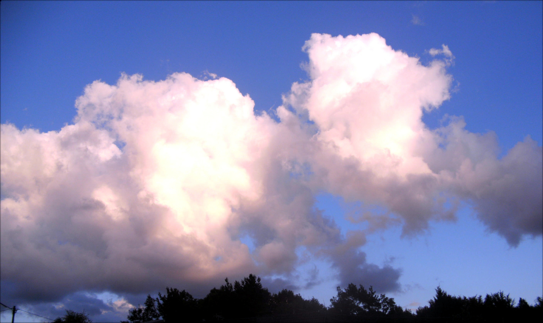 Zuckerwattewolken.