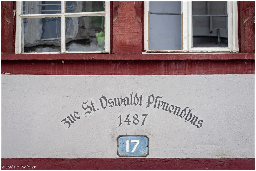 zue St. Oswaldt Pfruendhus 1487