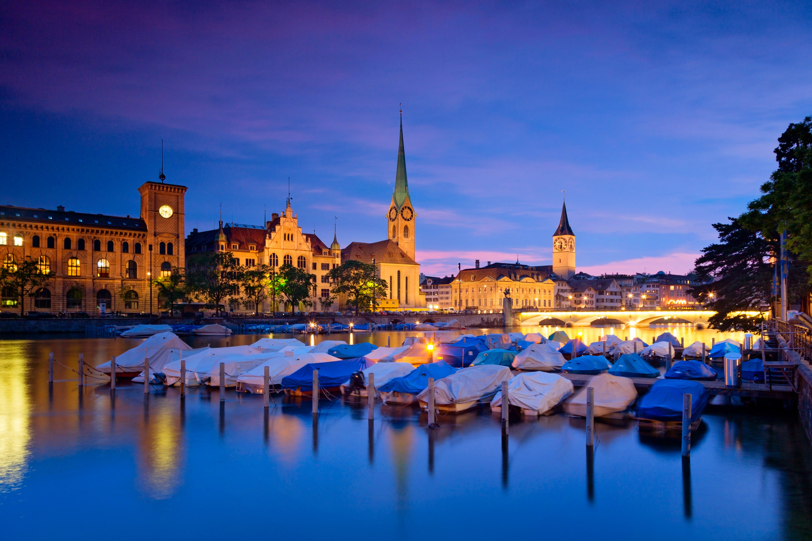 Zürich am Abend, Schweiz