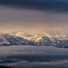 Zürich Bergpanorama am frühen Morgen #2