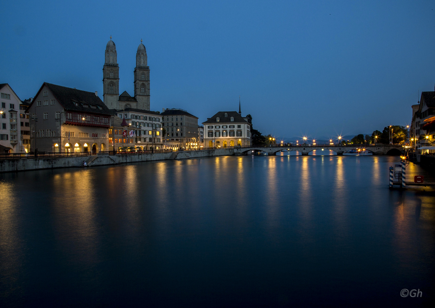 Zürich, Blaue Stunde