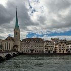 Zürich - Fraumünster mit Münsterbrücke