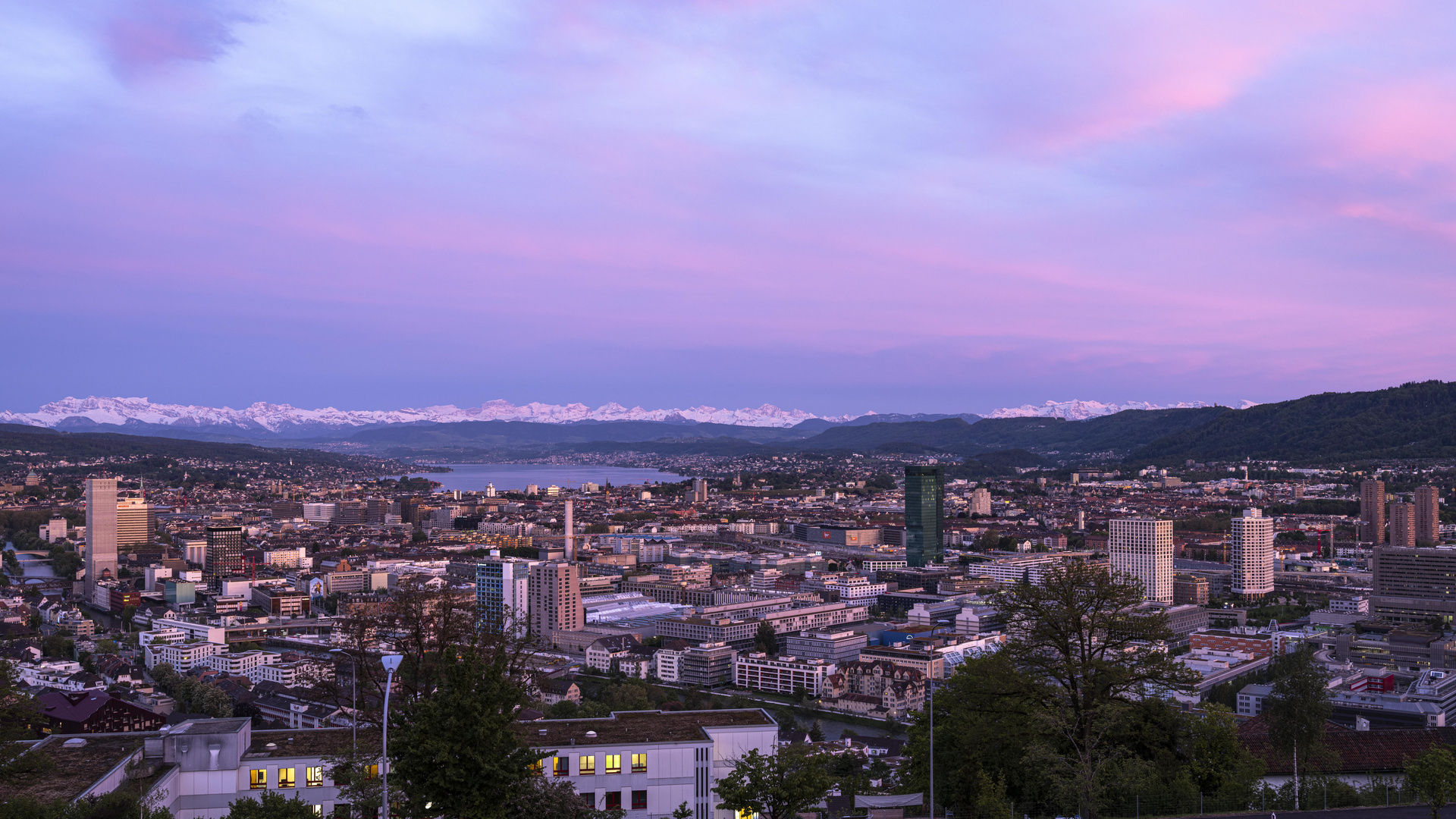 Zürich im Abendlicht