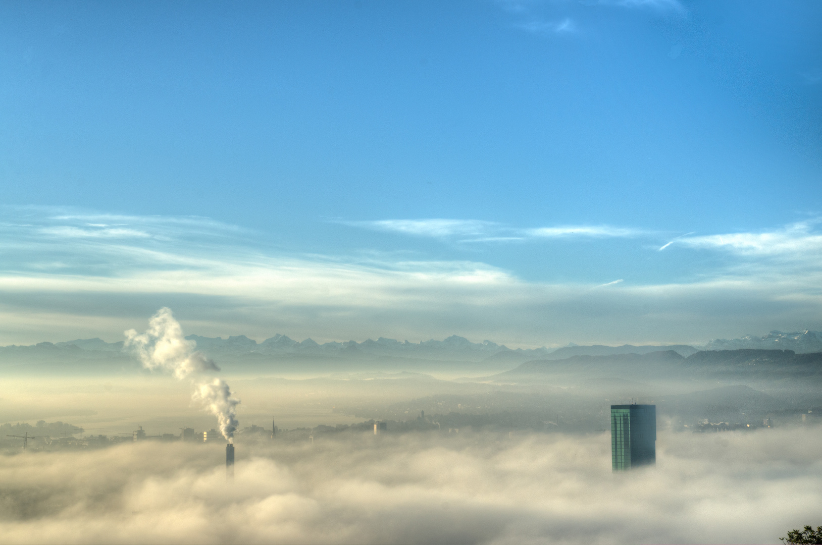 Zürich im Nebel