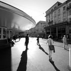 Zürich Paradeplatz am frühen Morgen