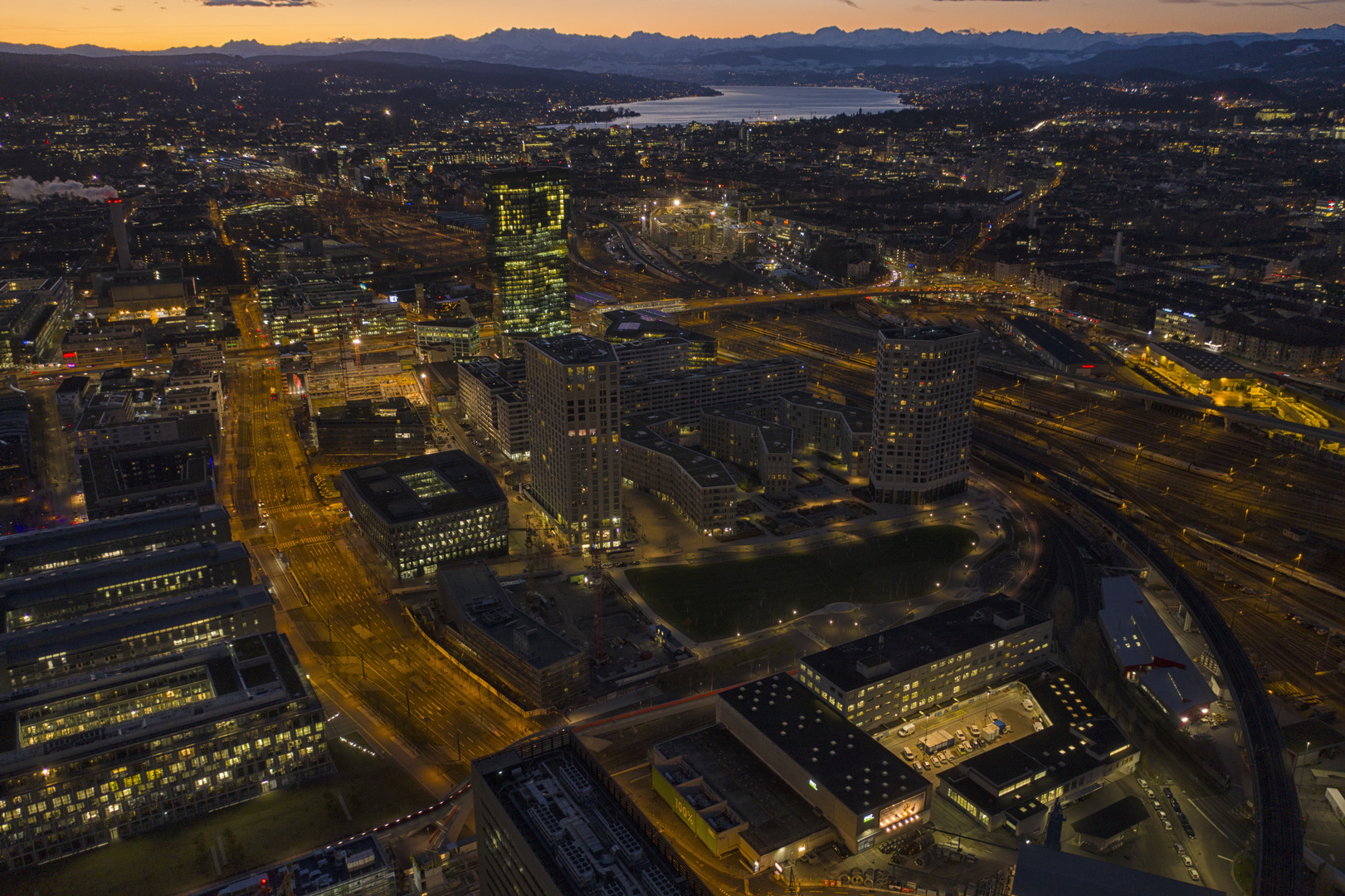 Zürich Sonnenaufgang