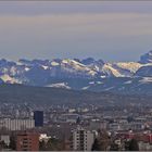 Zürich umringt von Bergen