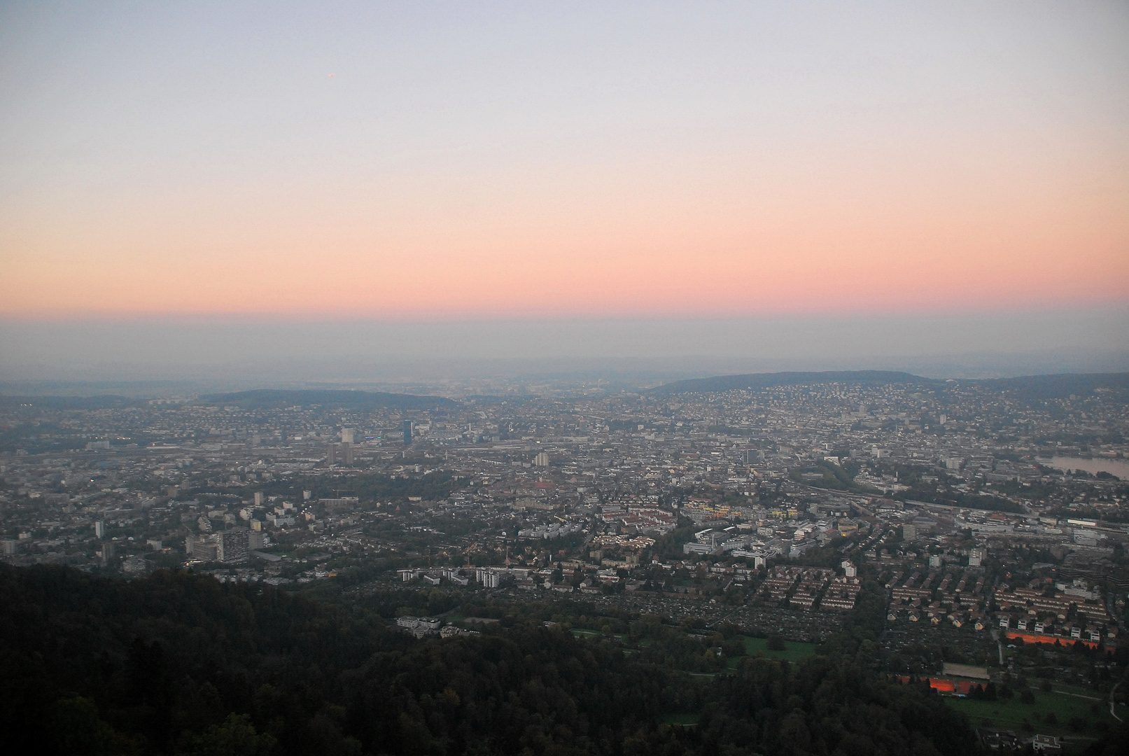 Zürich vom Aussichtspunkt Uetliberg