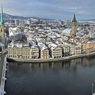Zürich vom Karlsturm herab