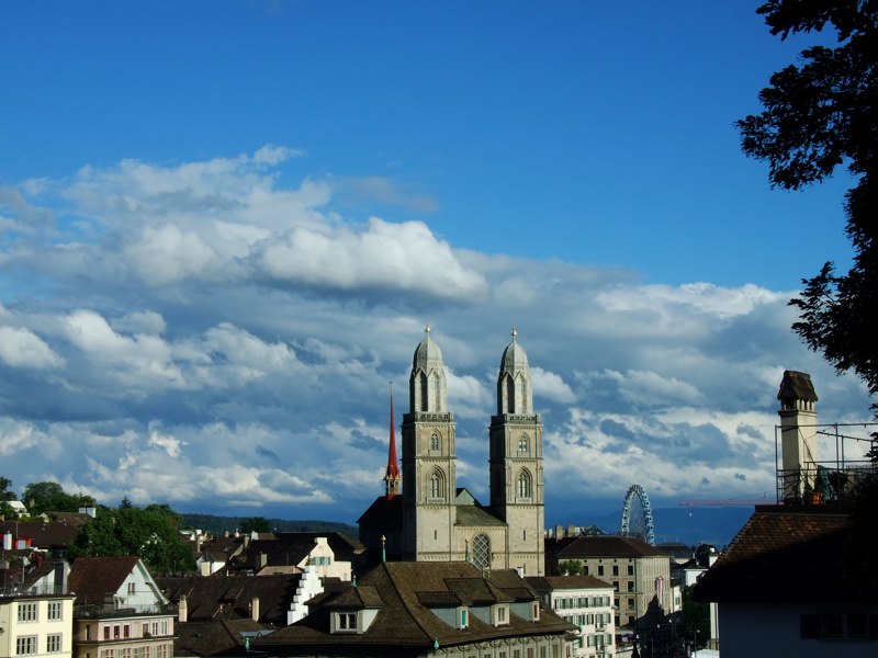 Zürich vom Lindenhof aus