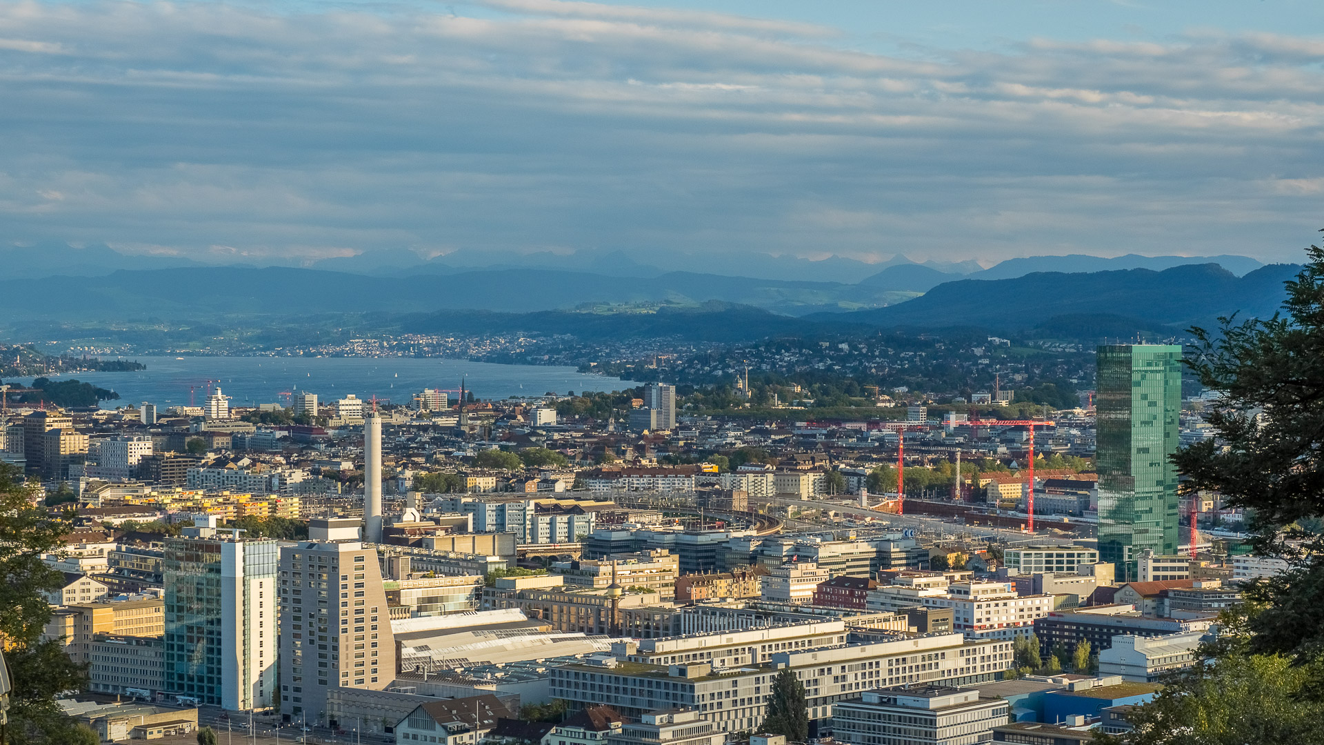 Zürich von der Waid aus