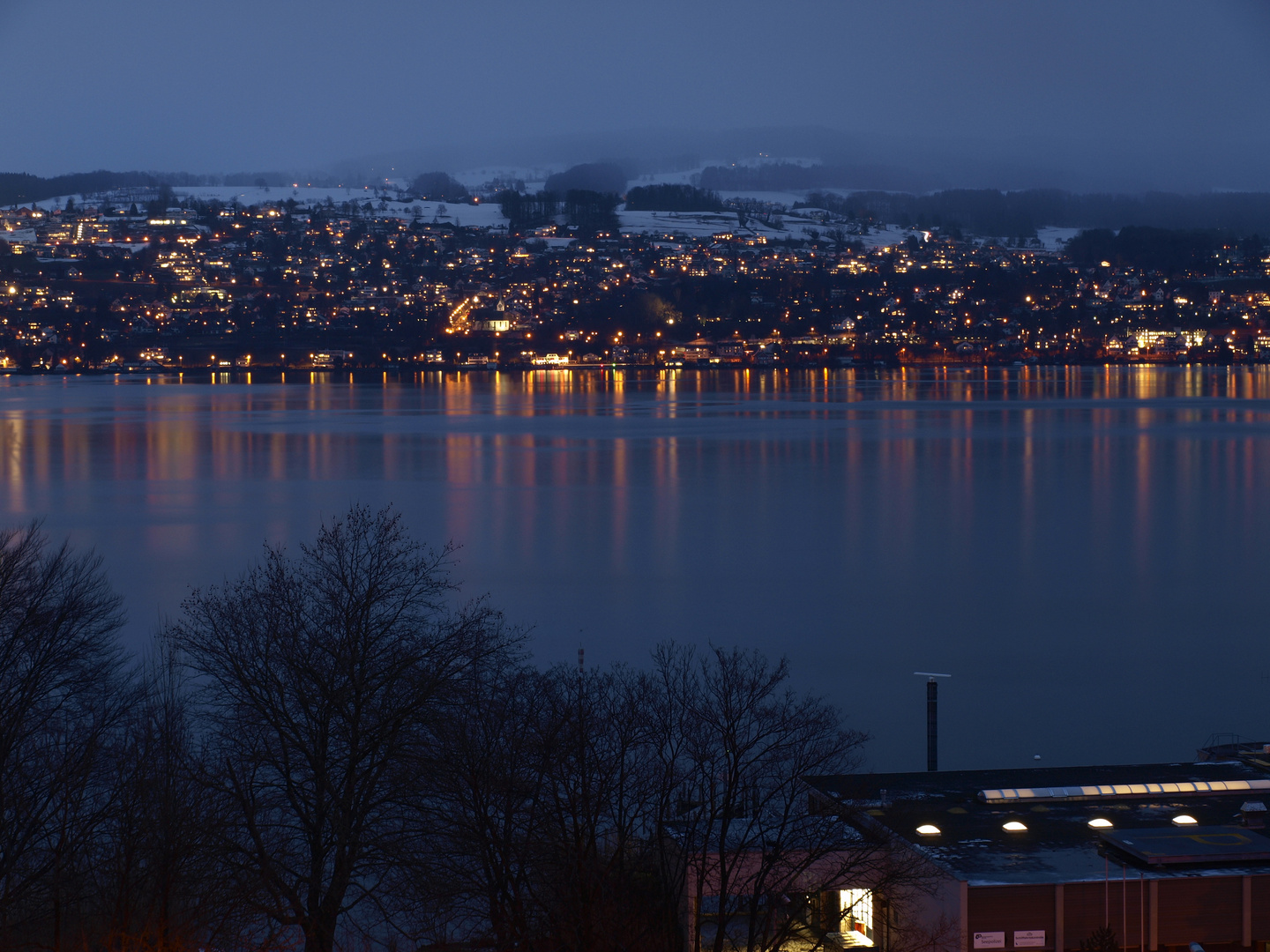 Zürichsee bei Nacht