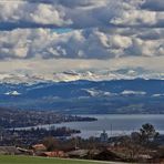 Zürichsee mit Schneebergen (Test GPS und KARTE)