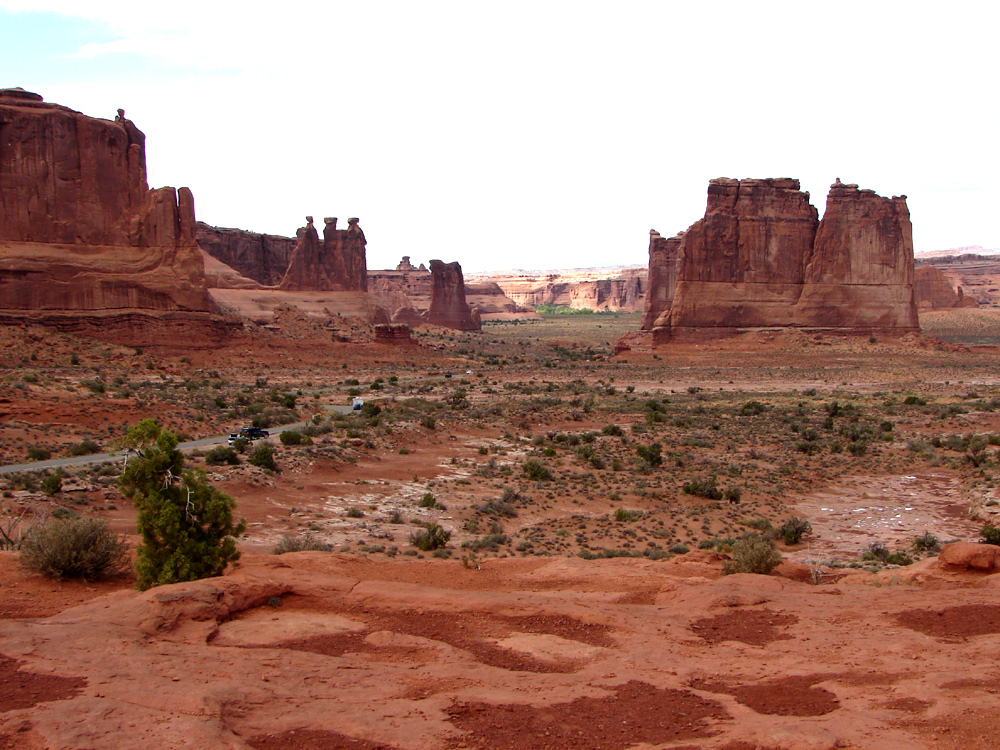 Zufahrt zum Arches Nationalpark