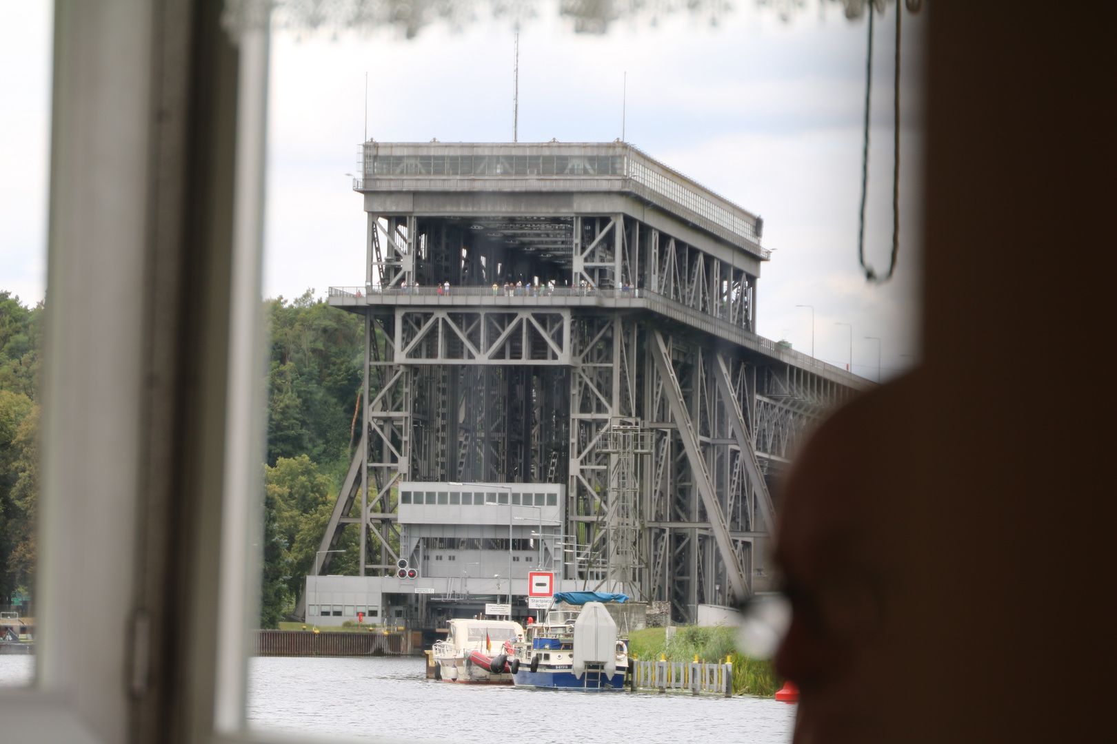 Zufahrt zum Schiffshebewerk Eberswalde