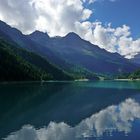 Zufritt Stausee mit Zufallspitze und -gletscher